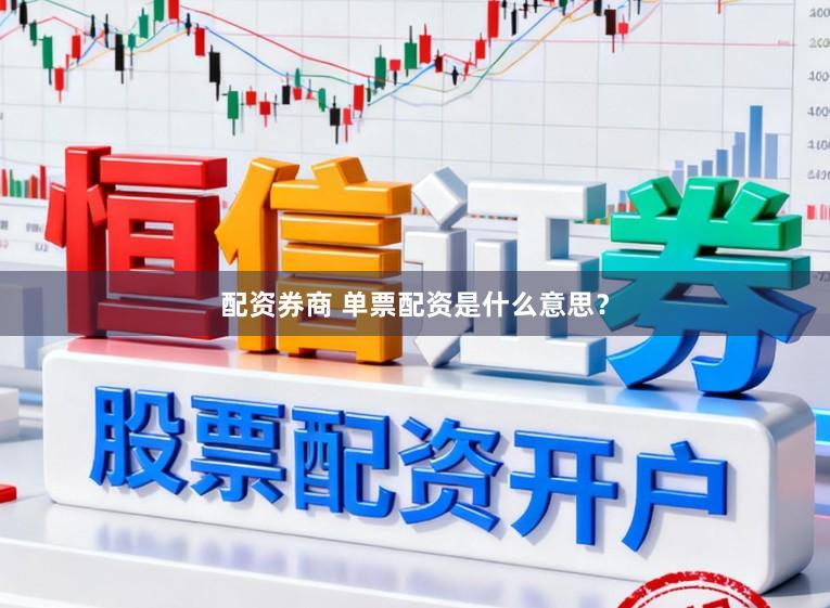 配资券商 单票配资是什么意思？